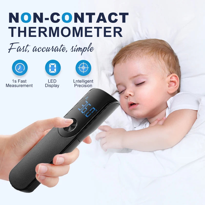 AiQUE Digital Non-Contact Thermometer Infrared Thermometer Forehead Ear medical Termometro Body Fever Baby/Adult Temperature