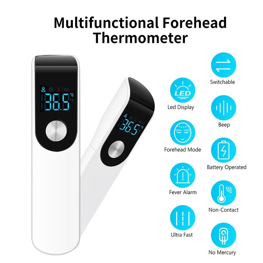 AiQUE Digital Non-Contact Thermometer Infrared Thermometer Forehead Ear medical Termometro Body Fever Baby/Adult Temperature